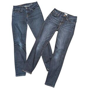 Lot 2‎ J.Crew Toothpick Jeans Womens 25 Dark Wash Denim Skinny Pants